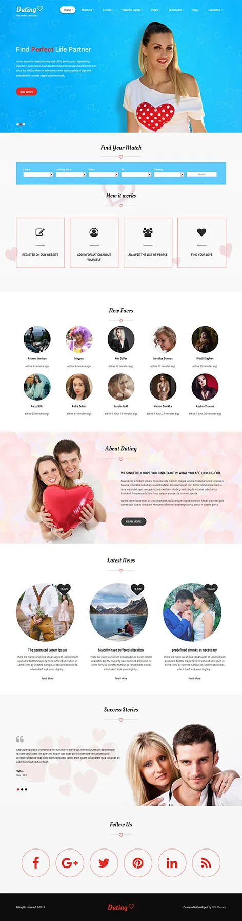 dating WordPress theme