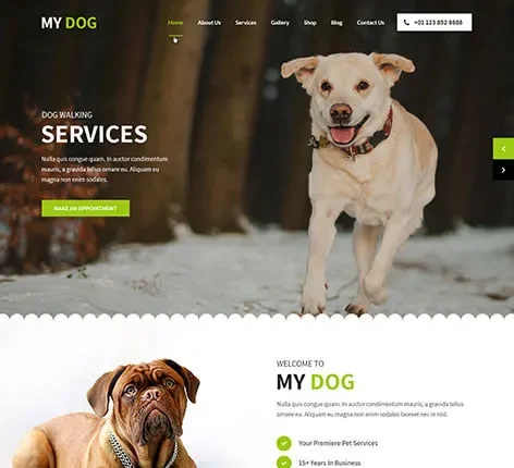 My Dog - Dog WordPress theme