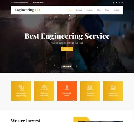 Engineering Pro - Engineering WordPress theme