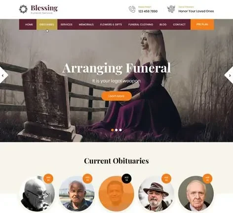 SKT Funeral Pro - Funeral Services WordPress theme