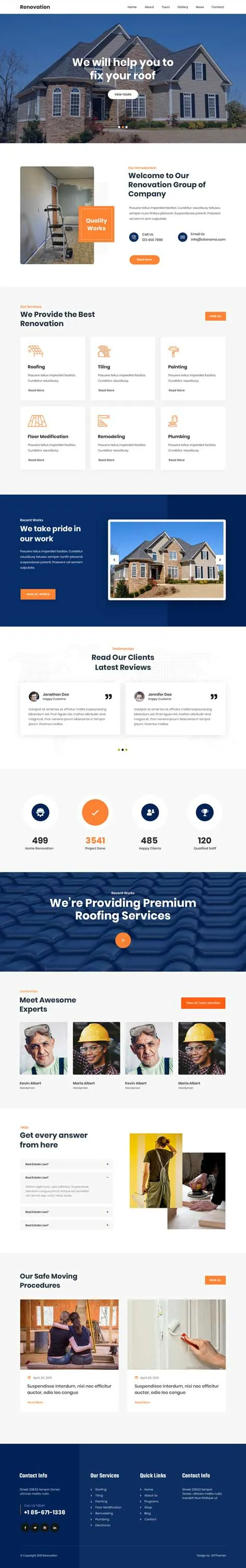 GB Renovation - Home Improvement WordPress Theme