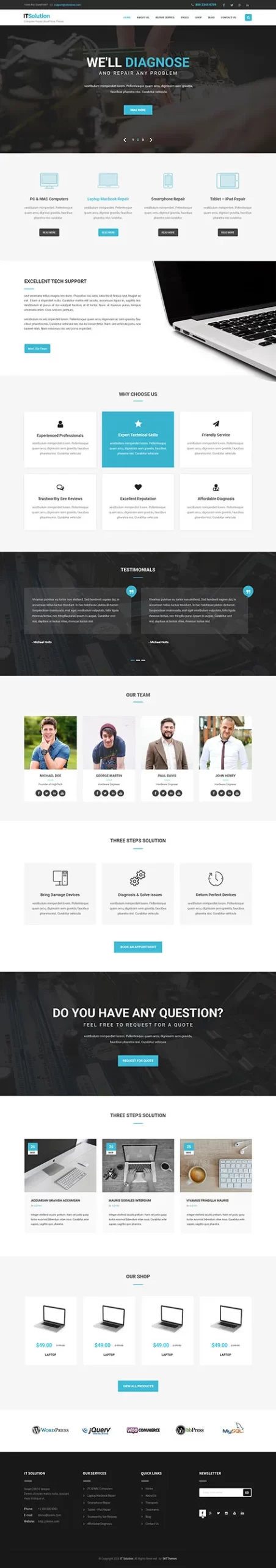 it solution WordPress theme