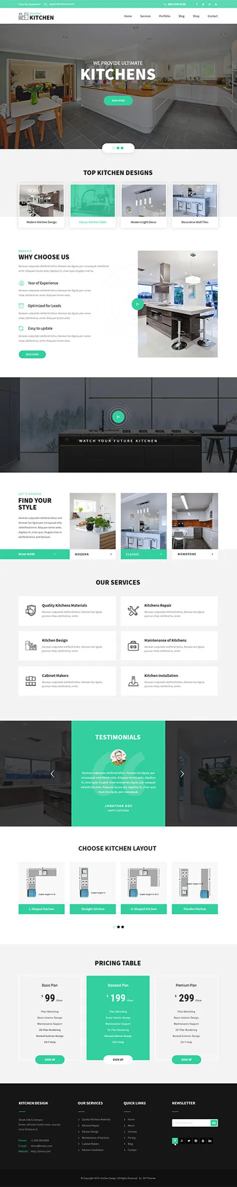 Kitchen Design Pro - Kitchen Design WordPress theme