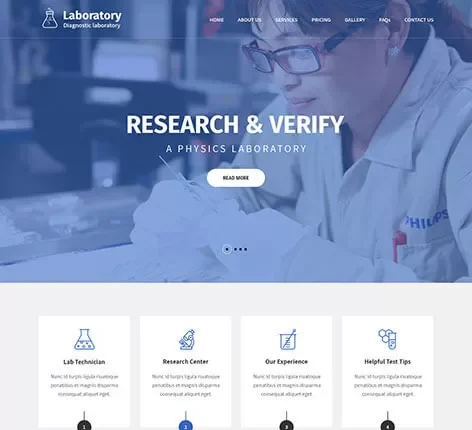 Laboratory Pro - Laboratory WordPress theme