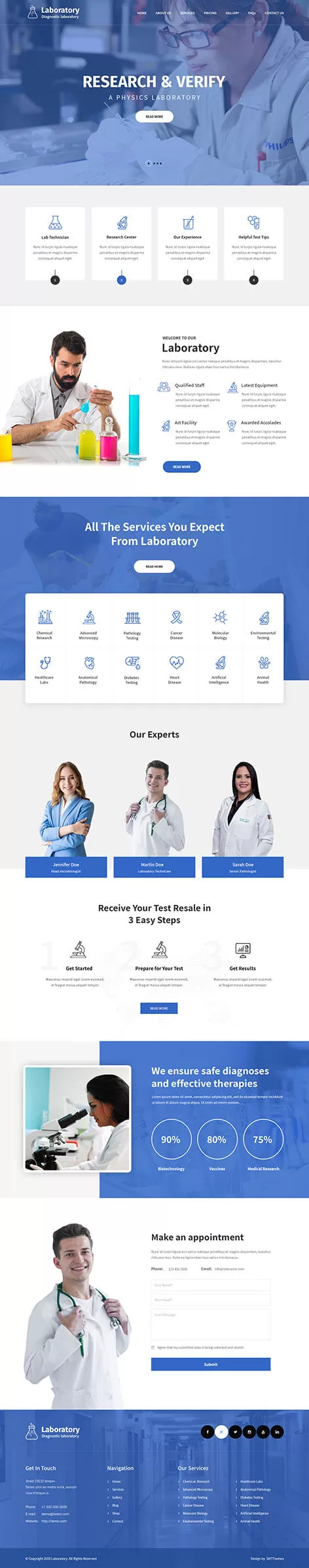 laboratory WordPress theme