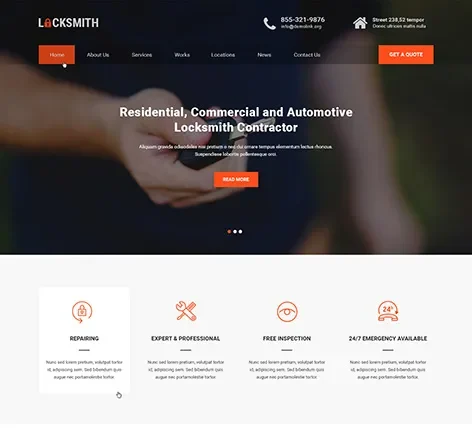 Locksmith - LockSmith WordPress theme