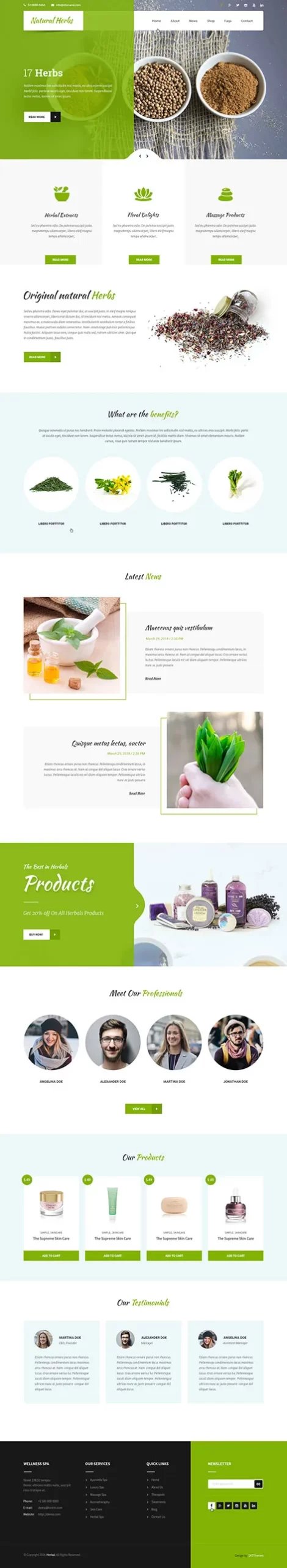 natural WordPress theme