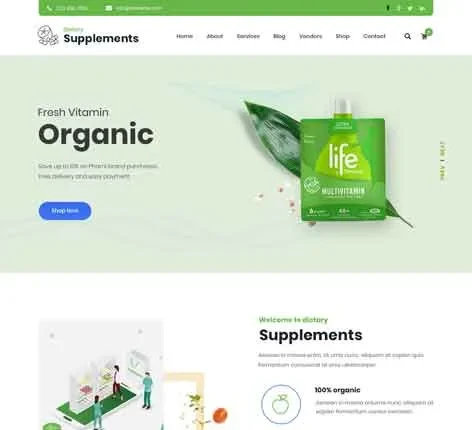 SKT Nutristore - Nutrition WordPress theme