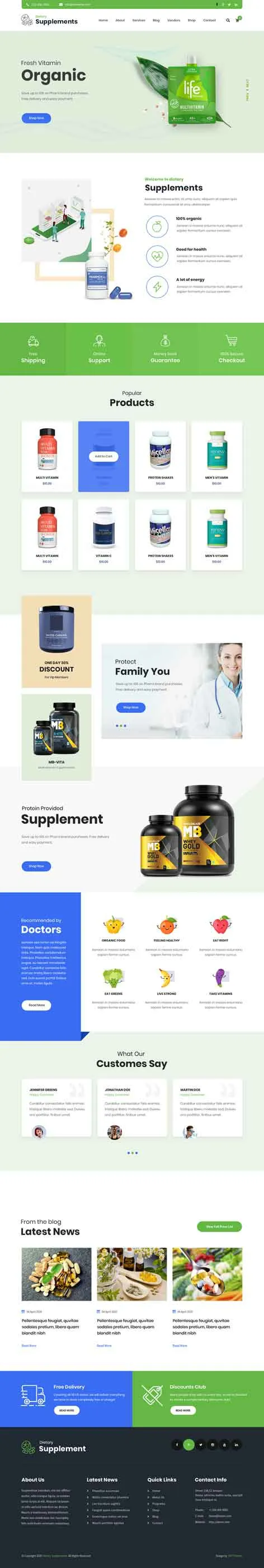 SKT Nutristore - Nutrition WordPress theme