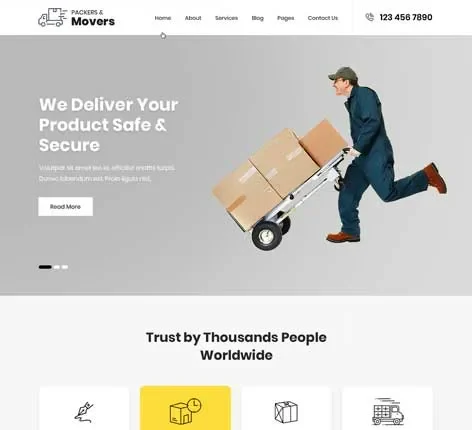 Packers and Movers - Packers and Movers WordPress theme