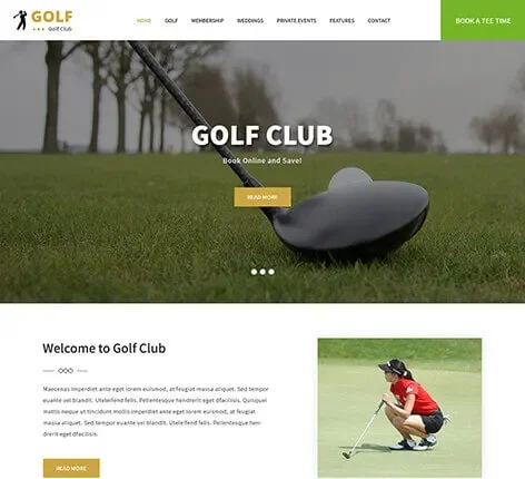 SKT Golf - Sports Team WordPress theme