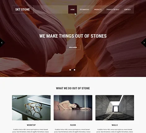 SKT Stone Pro - Stone WordPress theme
