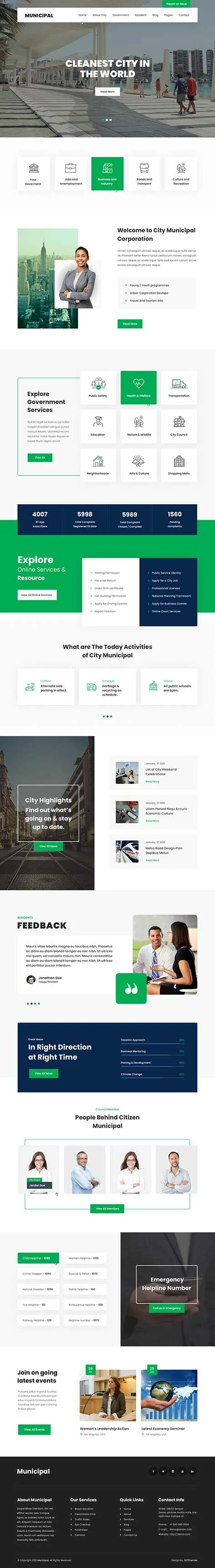 SKT Municipality - City Government WordPress theme