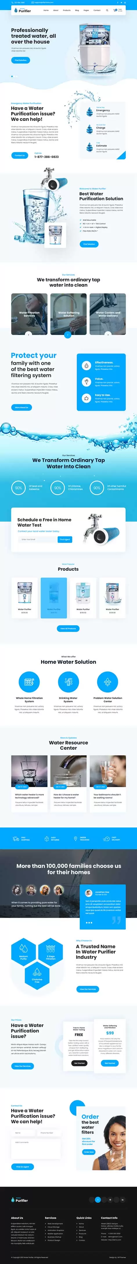 SKT Water Purifier - Water Purifier WordPress theme