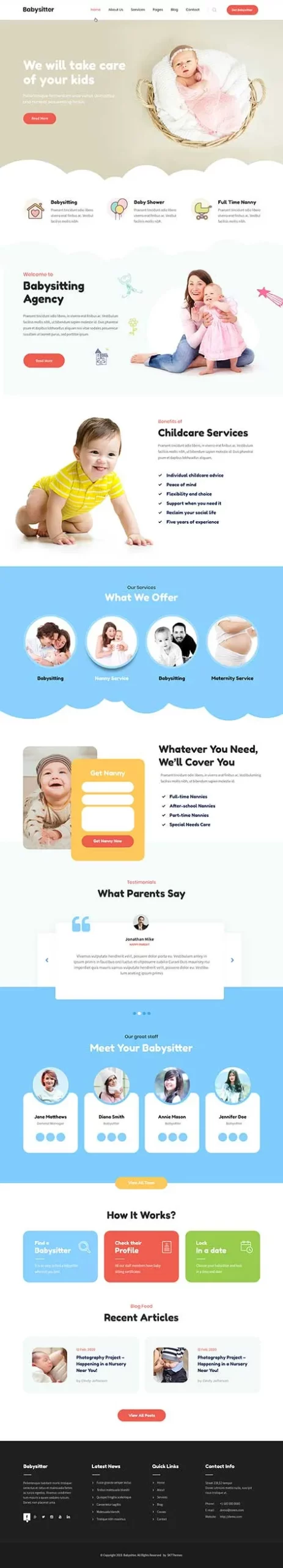baby WordPress theme