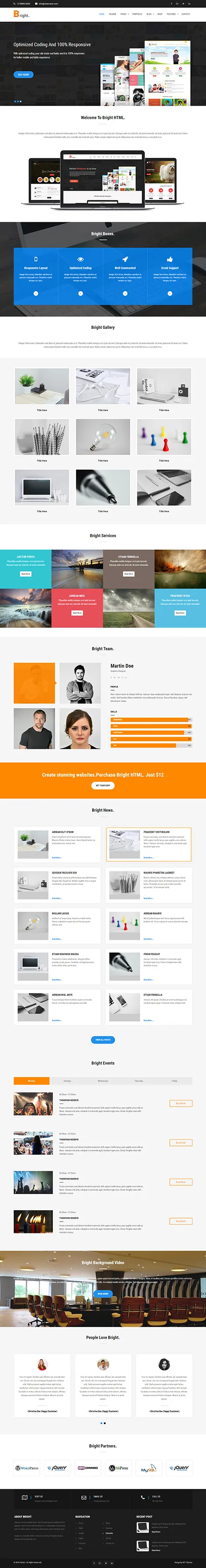 multipurpose HTML template