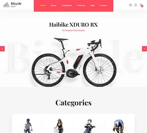 Bicycle Shop - Cycling WordPress Theme