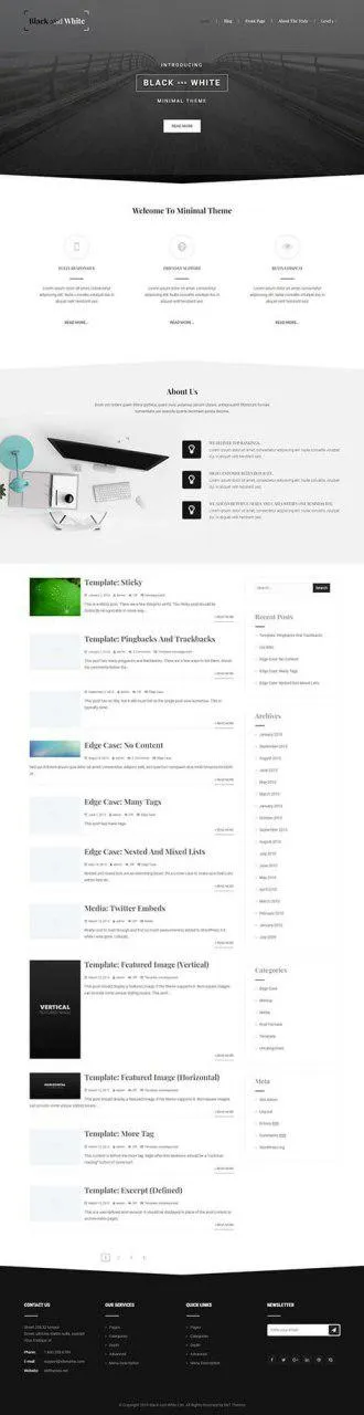 SKT White - free White WordPress theme