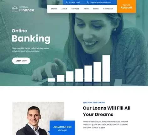 SKT Microfinance - Financial Services WordPress Theme