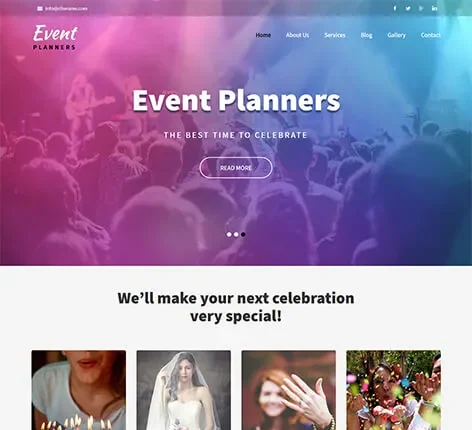 Event Planners - Free Conference WordPress theme