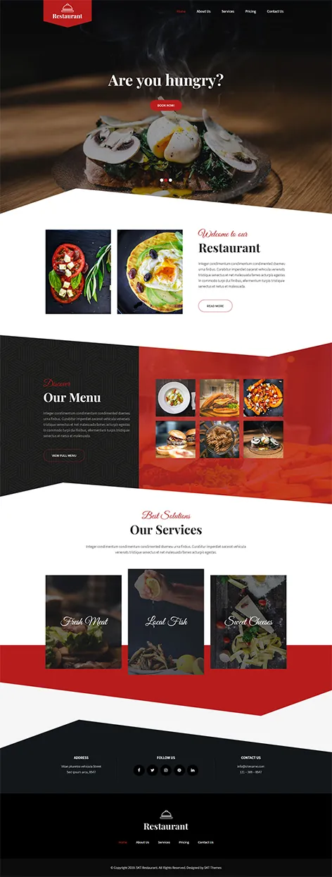 free food blog WordPress theme