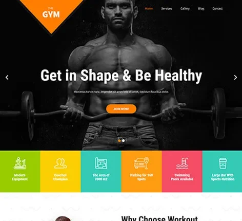 SKT Gym - Free Gym WordPress theme
