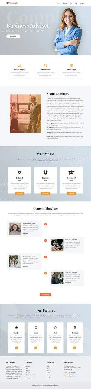 free modern WordPress theme