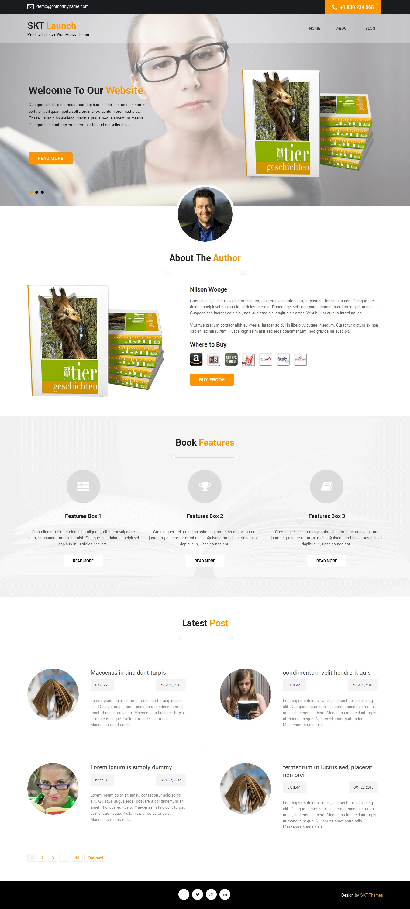 free product launch WordPress theme