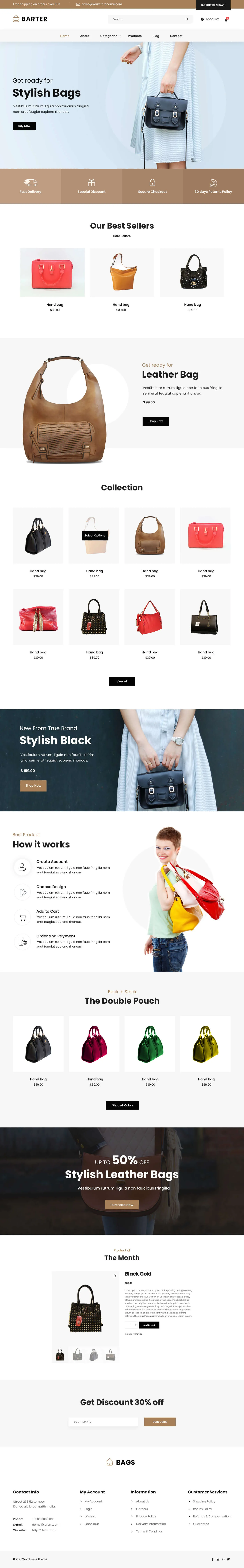 free shopping eCommerce WordPress theme