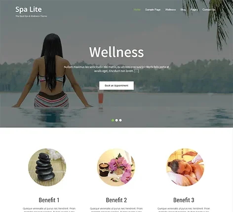 SKT Spa Lite - free spa WordPress theme