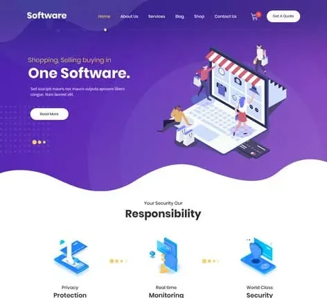 SKT Software Pro - IT Startups WordPress Theme