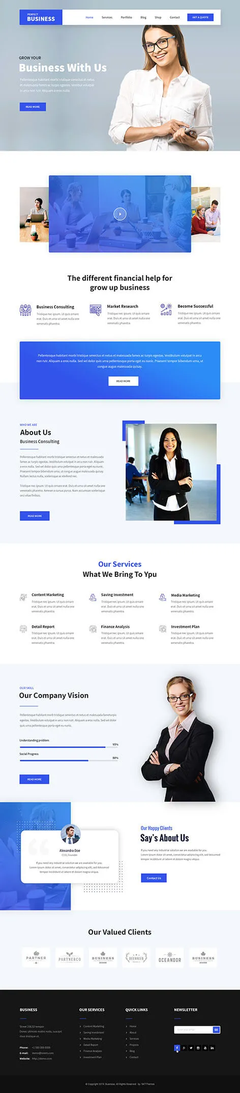 services WordPress theme