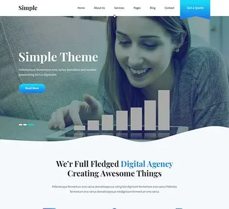 Simple - Simple WordPress theme