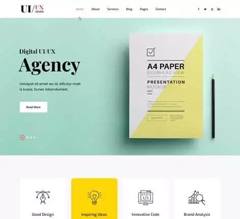 SKT UI UX Pro - UX Portfolio WordPress Theme, Interactive WordPress Theme