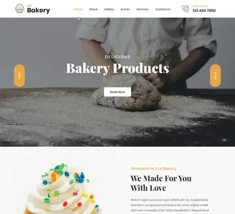 We Bake - Bakery WordPress Theme