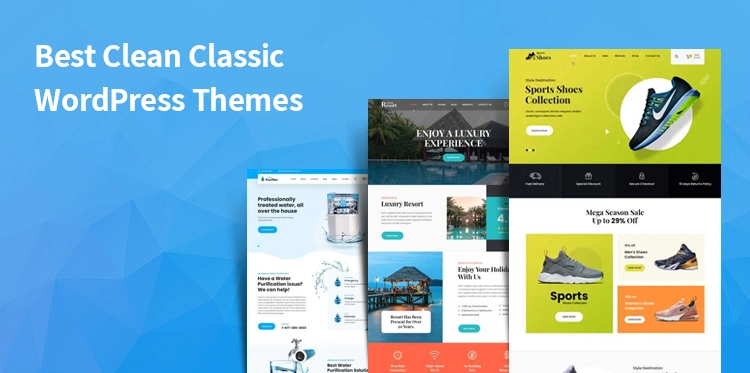 Clean Classic WordPress Themes to Make Site Clutter-Free & Responsive