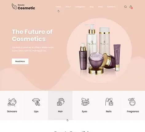 SKT Cosmetics - Cosmetics WordPress Theme