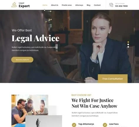 Legal Expert - Legal Firm WordPress Theme