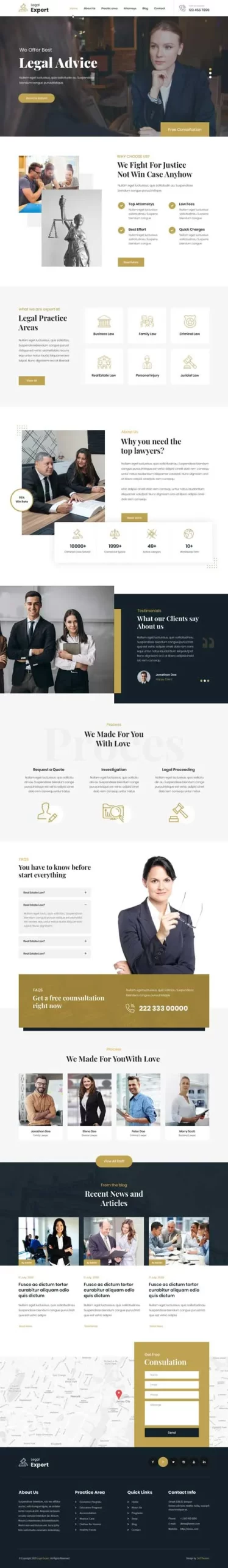 legal firm WordPress theme