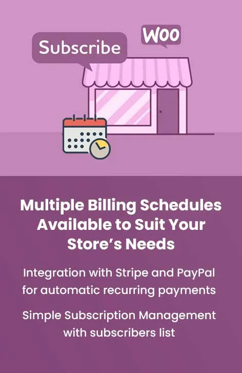 WooCommerce subscription plugin
