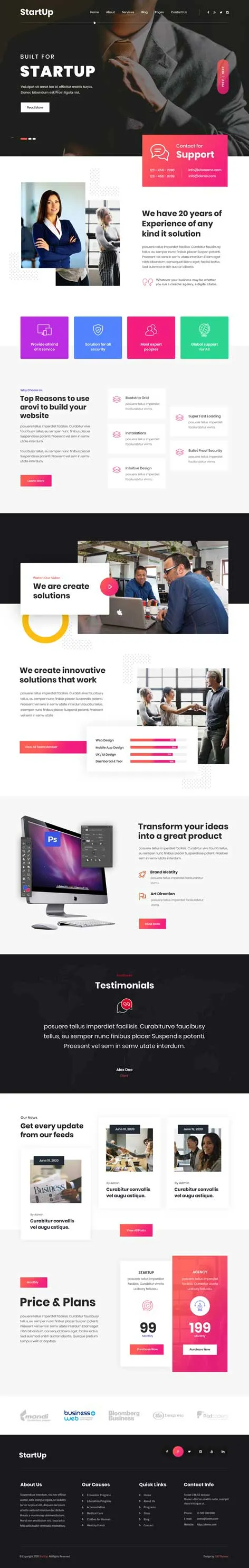 SKT Start-up Pro - StartUp WordPress Theme