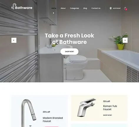 Bathware - Bathroom WordPress theme