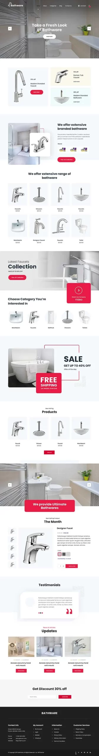 bathroom WordPress theme