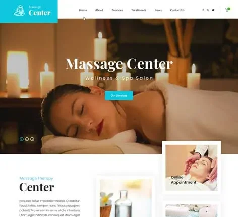 Massage Center - Massage and beauty spa WordPress theme
