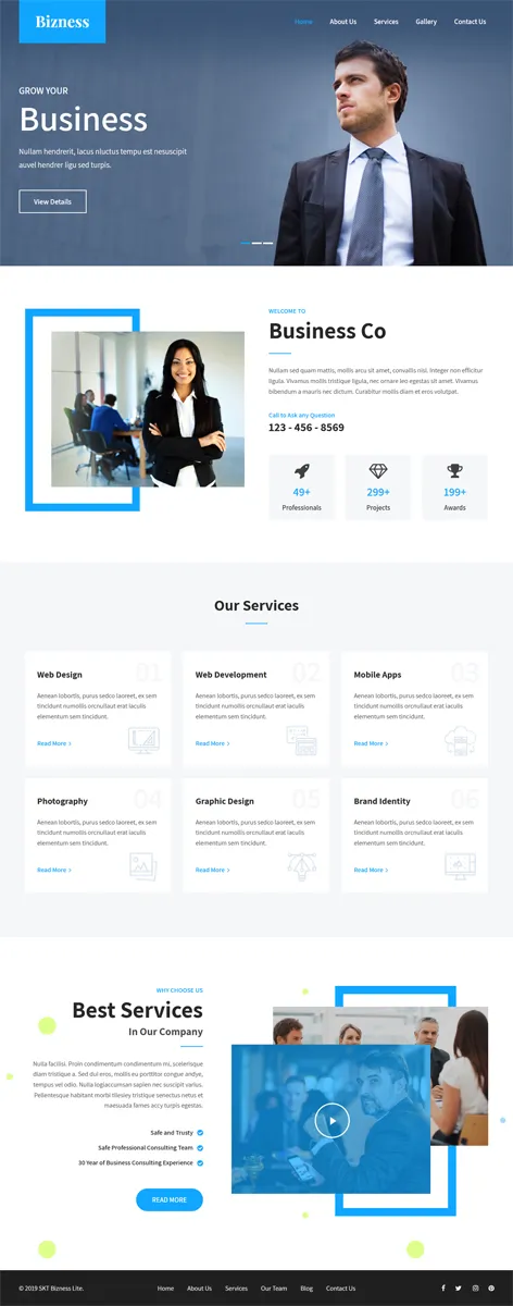 free business WordPress theme