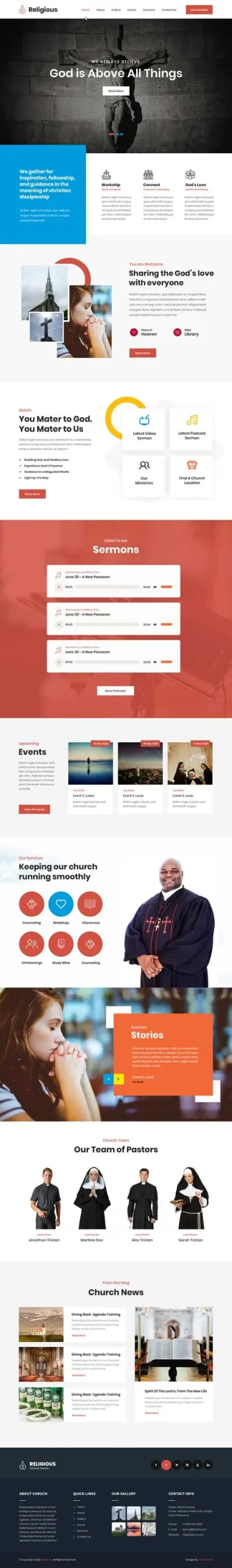 WordPress Church theme