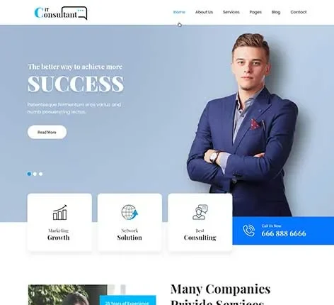 IT Consultant Pro - consultant WordPress theme