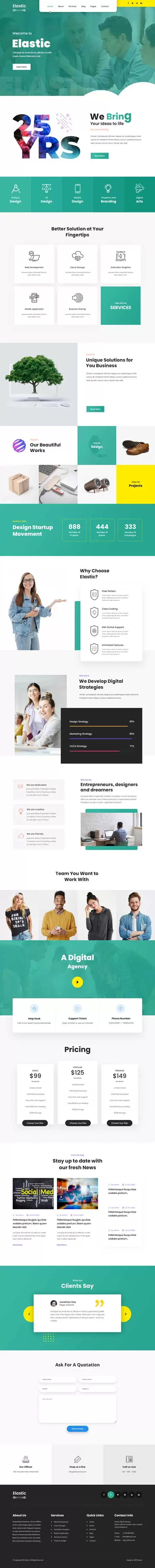 Elastic Pro - Customizable WordPress theme