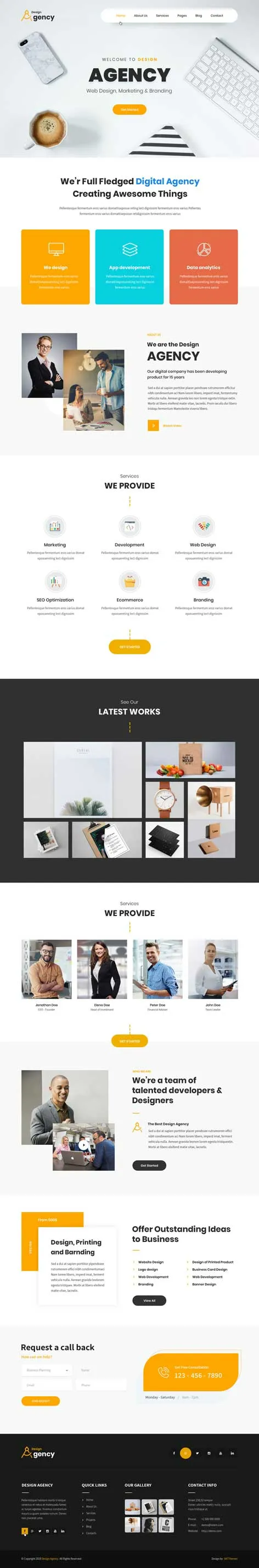 design agency WordPress theme