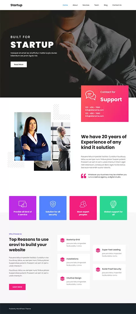 free enterprise WordPress theme